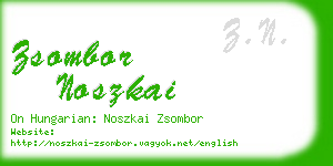 zsombor noszkai business card